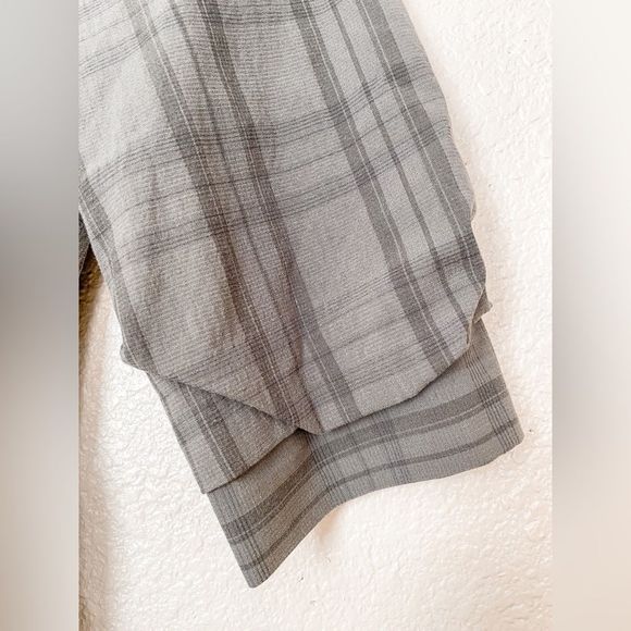 ZARA Bodycon Khaki green Plaid Long Sleeve Mini Dress Sz Small 181/009 - Picture 4 of 8